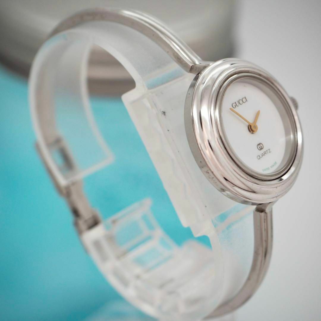 Gucci - 190【完備品】GUCCI グッチ時計 チェンジベゼル シルバー