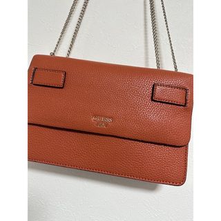 ゲス(GUESS)のGUESS　2way バック　ブラウンオレンジ　美品(ショルダーバッグ)