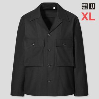 ユニクロ(UNIQLO)の【新品未使用‼️】UNIQLO U　ジャージーシャツジャケット　"XL"(その他)