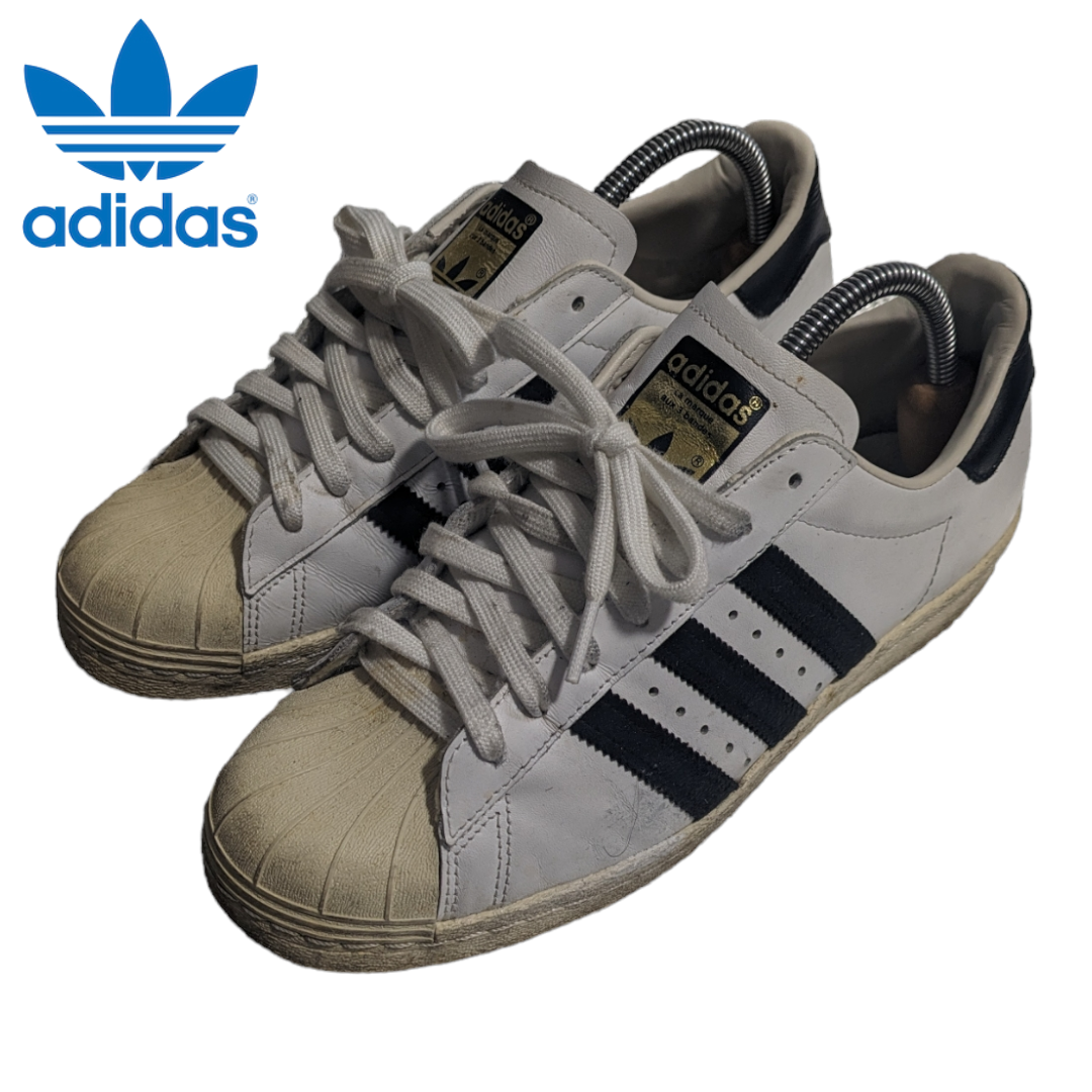 adidas - ADIDAS ORIGINALS SUPER STAR 80s 白黒金ベロの通販 by adidas - ADIDAS ORIGINALS SUPER STAR 80s 白黒金ベロの通販 by