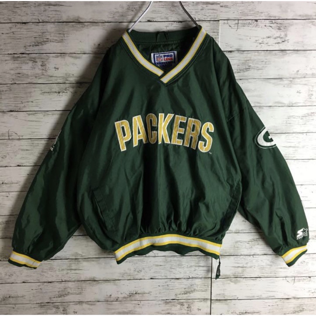 packersナイロンプルオーバー