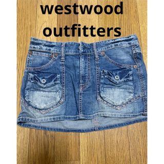 ウエストウッドアウトフィッターズ(Westwood Outfitters)のデニム　ミニスカート　ポケット　カーゴスカート　M グランジ　Y2K  ギャル　(ミニスカート)