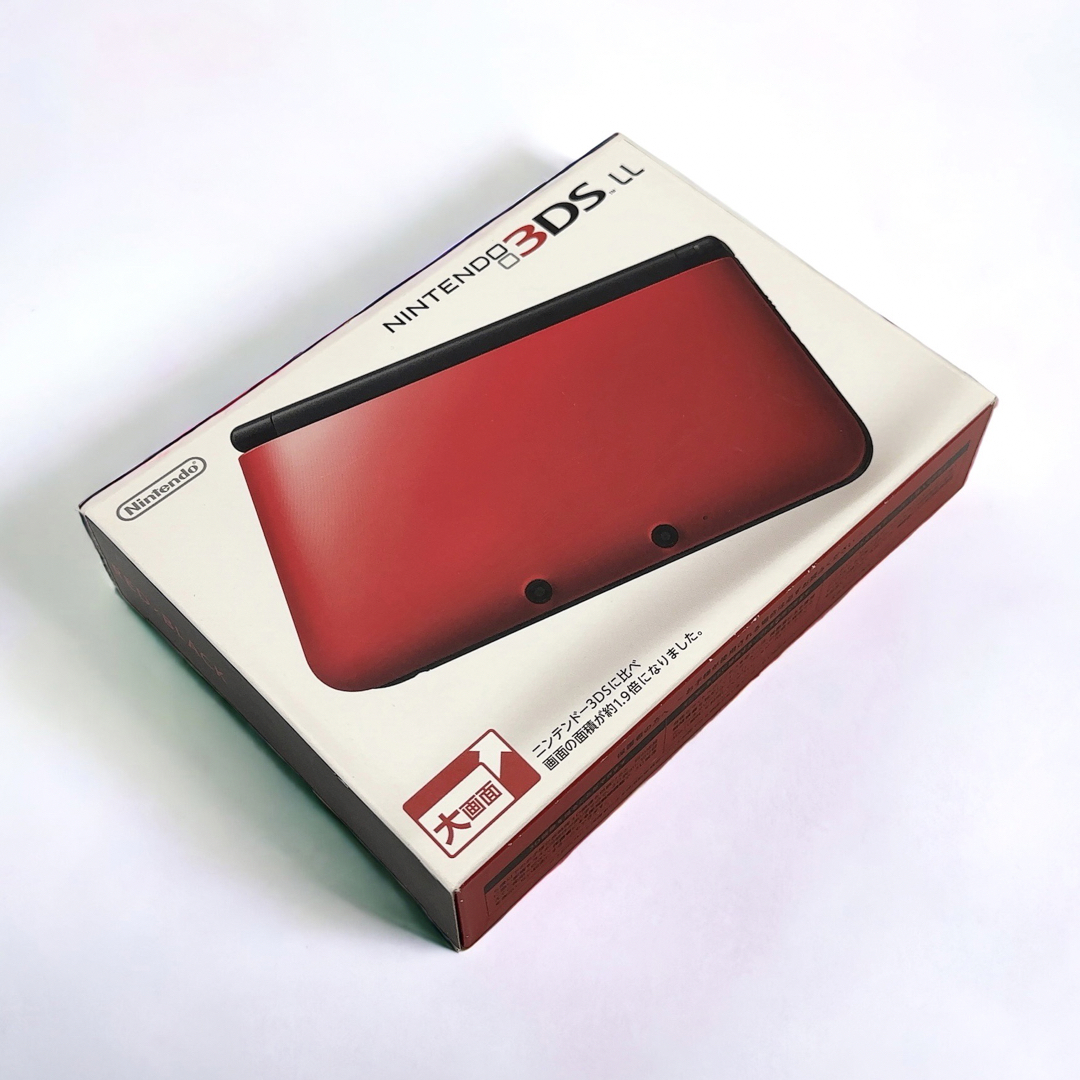 ニンテンドー3DS - 極美品 ニンテンドー3DS LL 本体 レッド×ブラックの