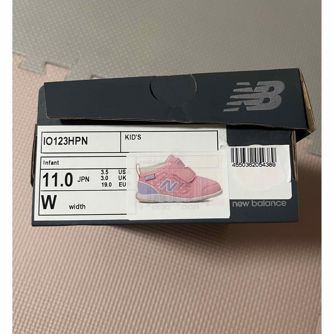 New Balance(ニューバランス)のニューバランス　シューズ　ファーストシューズ　ピンク　11.0cm 箱付き キッズ/ベビー/マタニティのベビー靴/シューズ(~14cm)(スニーカー)の商品写真