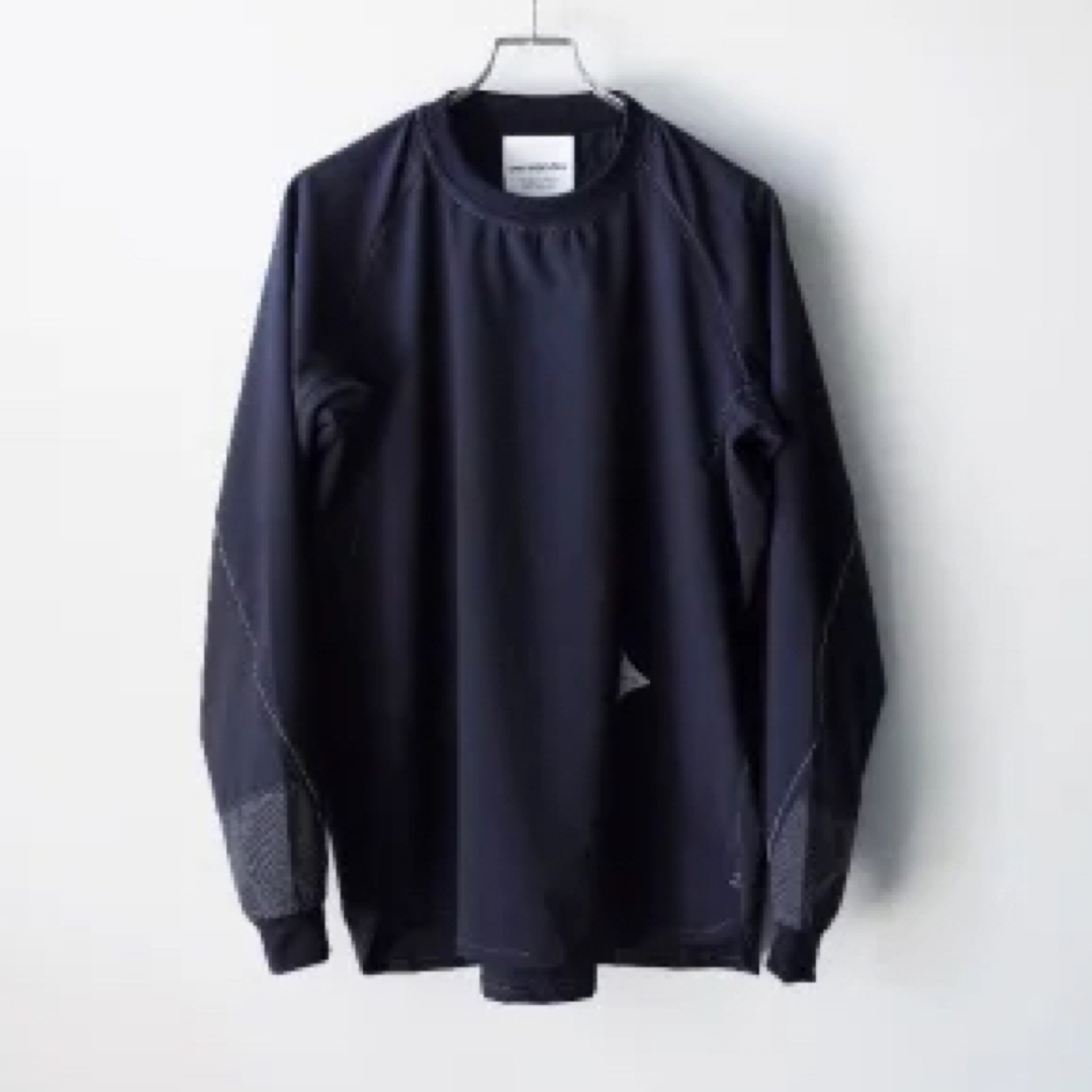 and wander - and wander light rip pullover(navy)の通販 by 期限