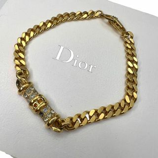 ✨希少✨ Dior サークル ラインストーン ブレスレット ゴールド 刻印