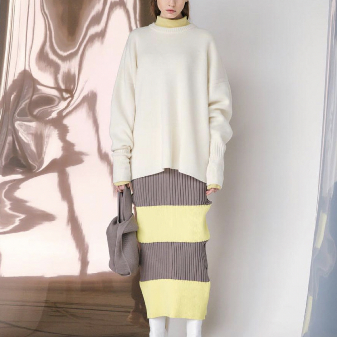ISSEY MIYAKE(イッセイミヤケ)のCFCL シーエフシーエル FLUTED SKIRT プリーツスカート レディースのスカート(ロングスカート)の商品写真