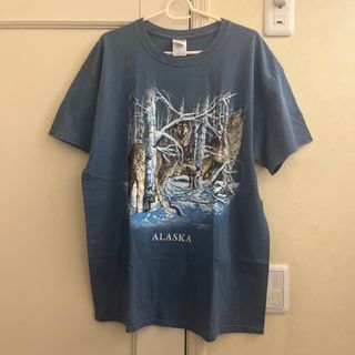 古着  アニマルTシャツ オオカミ(Tシャツ/カットソー(半袖/袖なし))