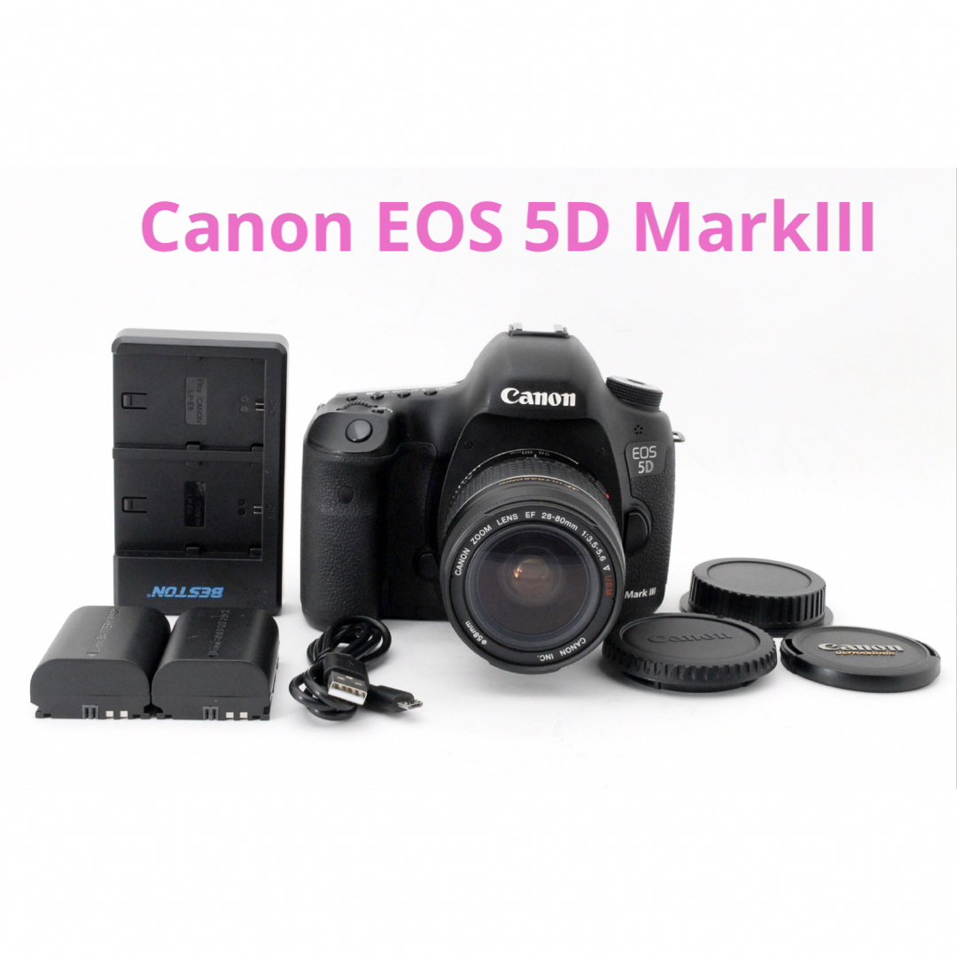 カメラキャノン　動作確認済み☆Canon EOS 5D MarkIII レンズセット