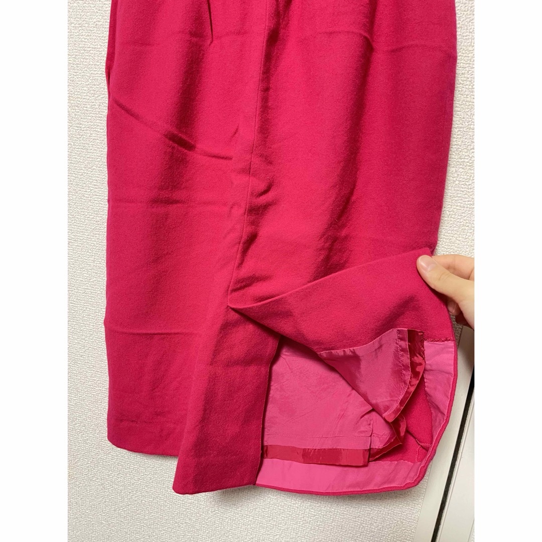 GIVENCHY(ジバンシィ)の美品　ジバンシィ　スカート　ウール100% ピンク　ヴィンテージ　タイトスカート レディースのスカート(ひざ丈スカート)の商品写真