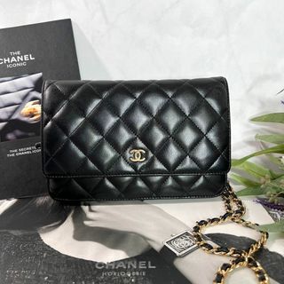 シャネル(CHANEL)の【kasumiさま専用】CHANEL チェーンウォレット  ラムスキン バッグ(ショルダーバッグ)