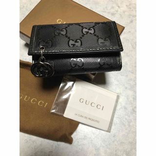 グッチ(Gucci)の◆Gucci グッチ　インプリメGG ブラック　6連◆メンズ　レディースふ(キーケース)