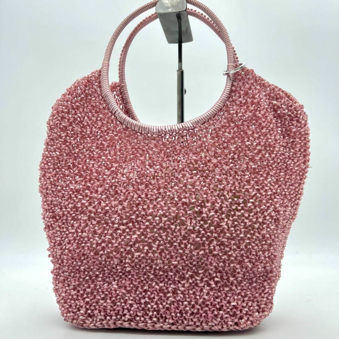 ANTEPRIMA(アンテプリマ)の✨美品✨ ANTEPRIMA ワイヤーバッグ ピンク レディース リング レディースのバッグ(ハンドバッグ)の商品写真