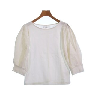 オペークドットクリップ(OPAQUE.CLIP)のOPAQUE.CLIP Tシャツ・カットソー 38(M位) 白 【古着】【中古】(カットソー(半袖/袖なし))