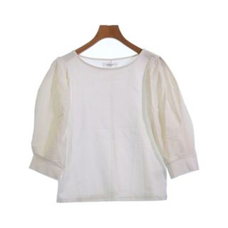 オペークドットクリップ(OPAQUE.CLIP)のOPAQUE.CLIP Tシャツ・カットソー 38(M位) 白 【古着】【中古】(カットソー(半袖/袖なし))