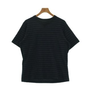 サカイ(sacai)のsacai サカイ Tシャツ・カットソー 1(S位) 黒x紺(ボーダー) 【古着】【中古】(Tシャツ/カットソー(半袖/袖なし))