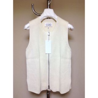 マルタンマルジェラ(Maison Martin Margiela)の新品 マルジェラ 17ss 新型ドライバーズニットベスト 白 4653(ニット/セーター)