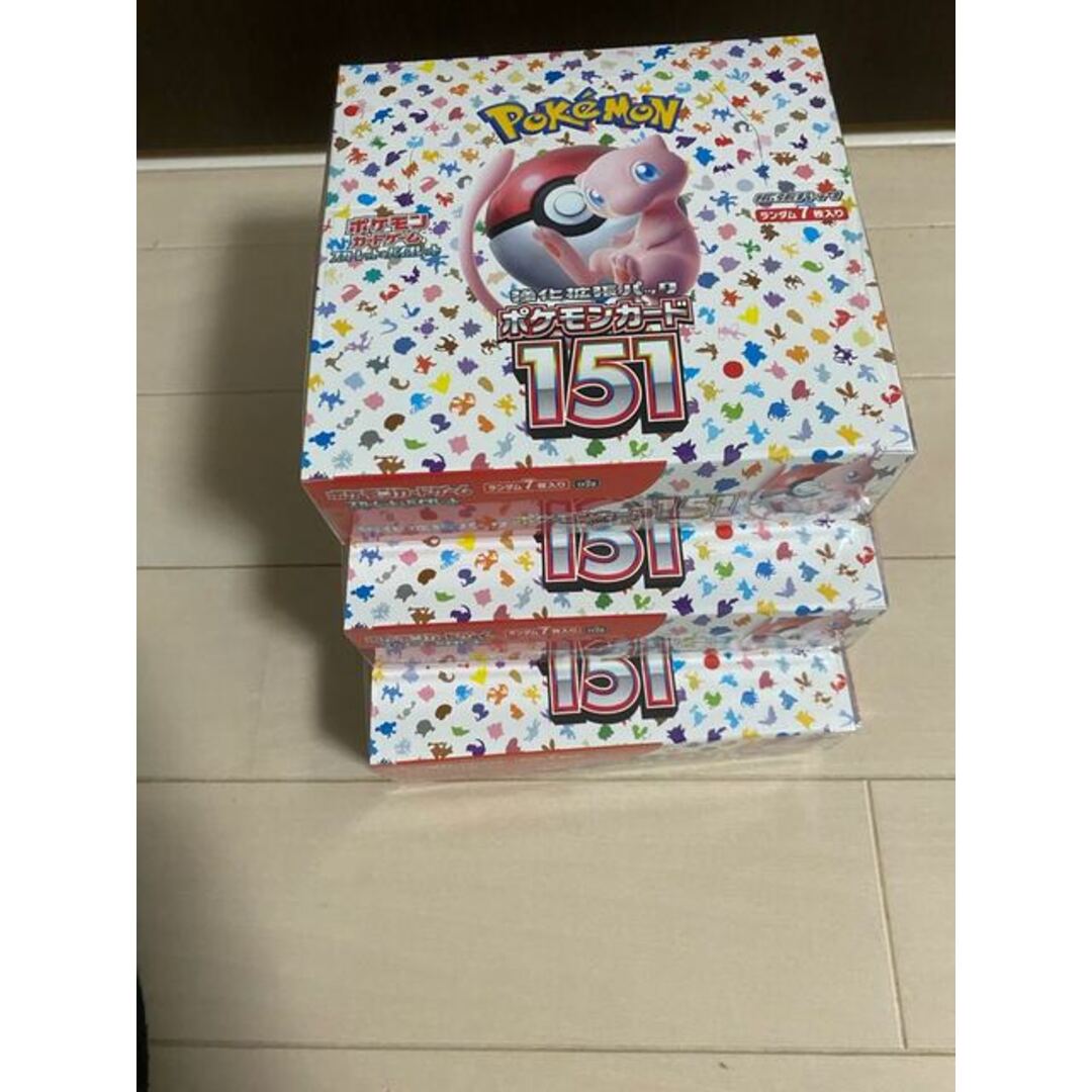 購入OK ポケモンカード 151 3box シュリンク付き