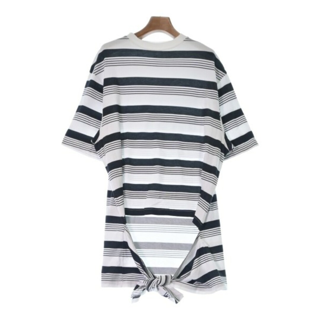 Balenciaga(バレンシアガ)のBALENCIAGA バレンシアガ Tシャツ・カットソー S 白x黒(ボーダー) 【古着】【中古】 レディースのトップス(カットソー(半袖/袖なし))の商品写真