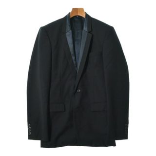 クリスヴァンアッシュ(KRIS VAN ASSCHE)のKRIS VAN ASSCHE テーラードジャケット 44(S位) 黒 【古着】【中古】(テーラードジャケット)