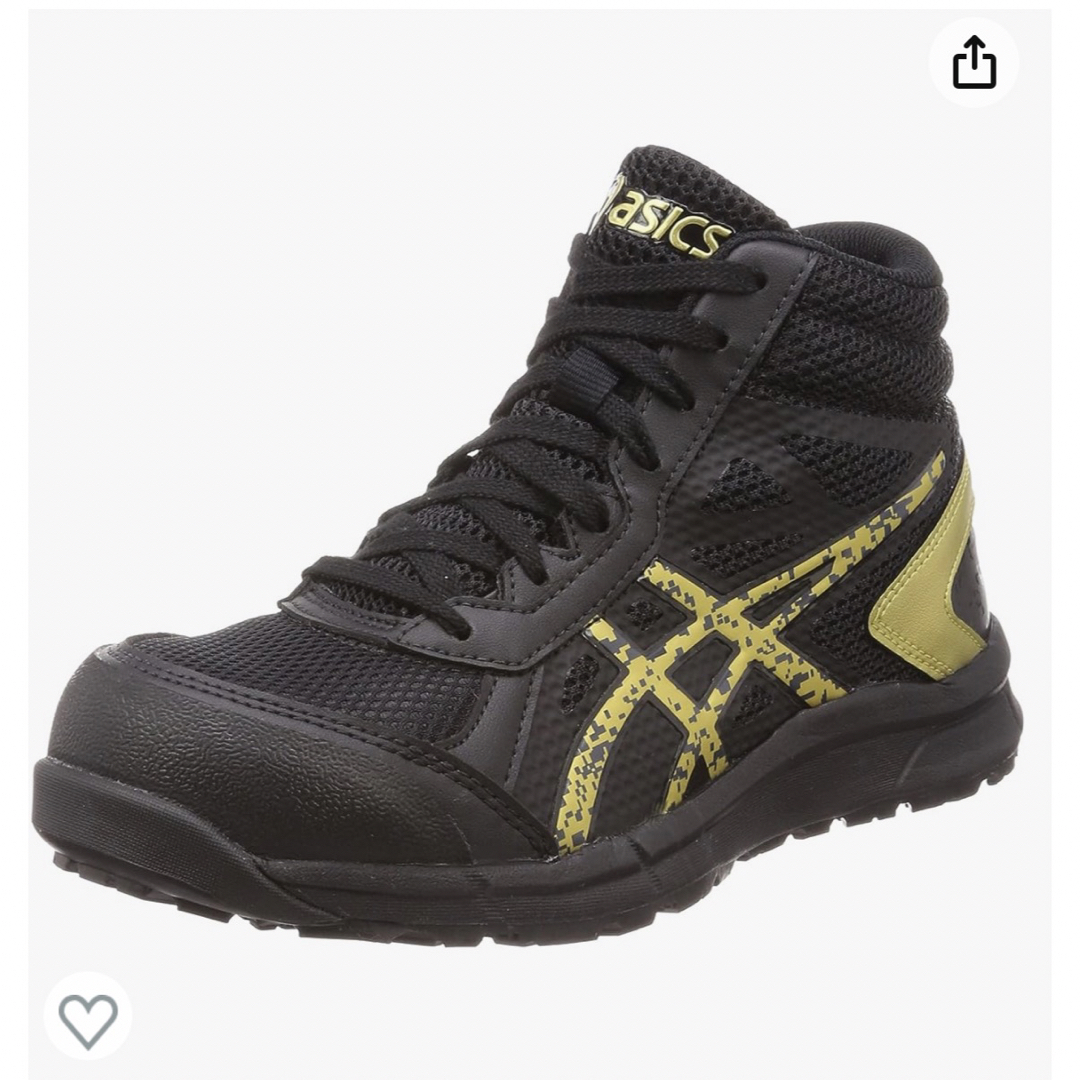 asics(アシックス)のasics アシックス　安全靴　ウィンジョブCP104 ブラックゴールド 26② メンズの靴/シューズ(その他)の商品写真