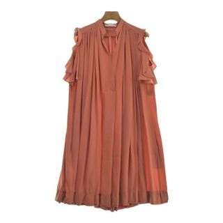 クロエ(Chloe)のChloe クロエ ワンピース 34(XXS位) オレンジ 【古着】【中古】(ひざ丈ワンピース)