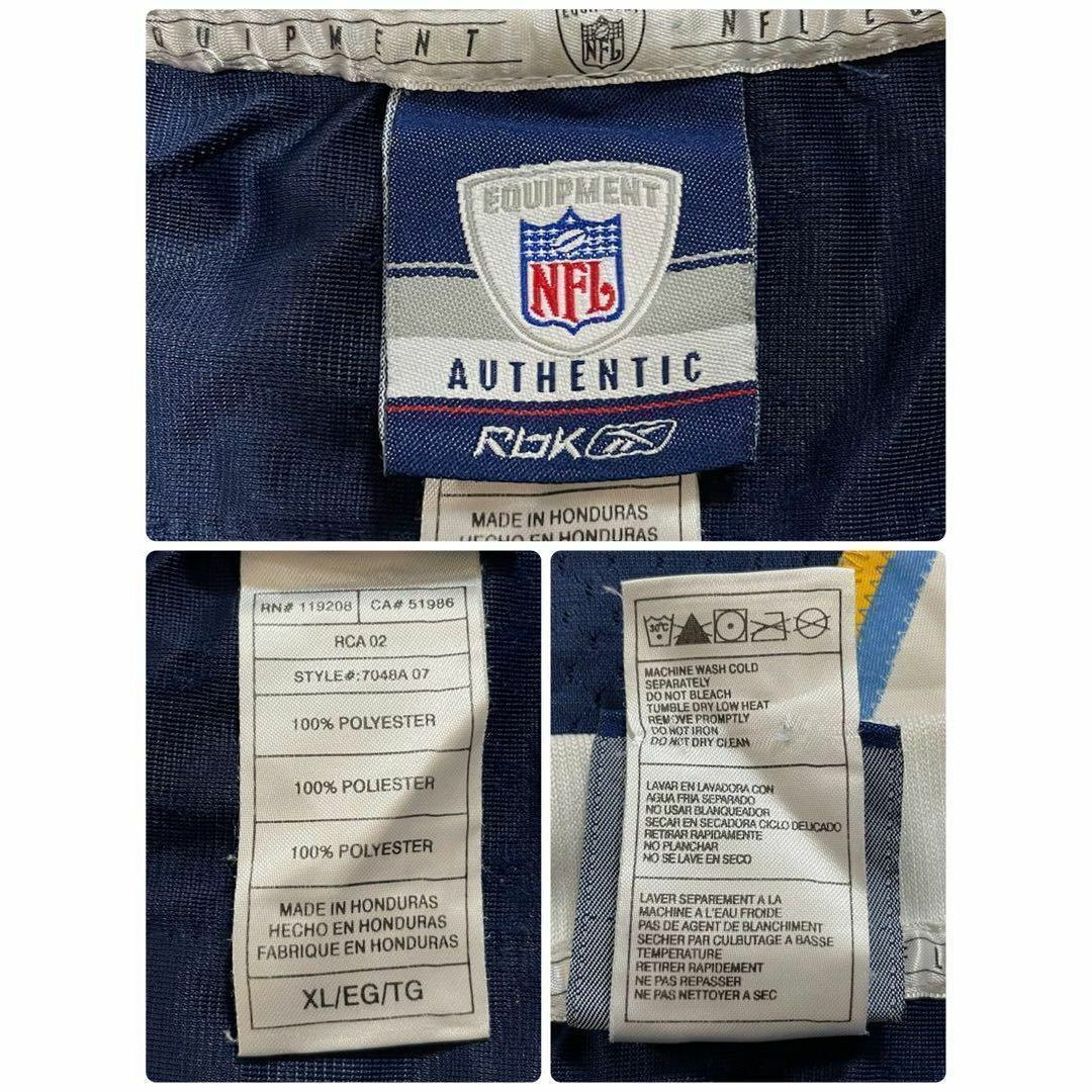 Reebok(リーボック)のリーボック　NFL　ゲームシャツ　ビッグシルエット　ネイビー　刺繍ロゴ　XL メンズのトップス(その他)の商品写真