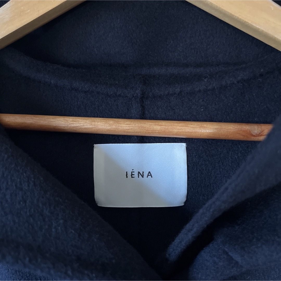 IENA(イエナ)の【新品未使用タグ付き】IENA スーパー160ダブルフェイスフードコート【38】 レディースのジャケット/アウター(ロングコート)の商品写真