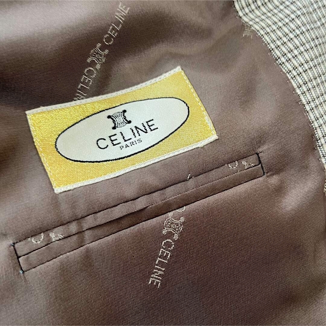 celine - CELINE セリーヌ テーラードジャケット 2B スーツ チェック