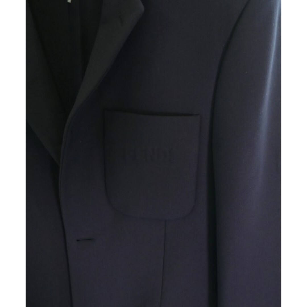 FENDI(フェンディ)のFENDI フェンディ テーラードジャケット 48(L位) 紺 【古着】【中古】 メンズのジャケット/アウター(テーラードジャケット)の商品写真