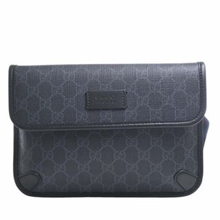 グッチ(Gucci)の【中古】Gucci グッチ GGスプリーム ウエストバッグ ボディバッグ 598113 ブラック/グレー by(ショルダーバッグ)