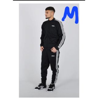 アディダス(adidas)のadidas トリコット生地トラックスーツ上下セットアップ/M/黒/新品(ジャージ)