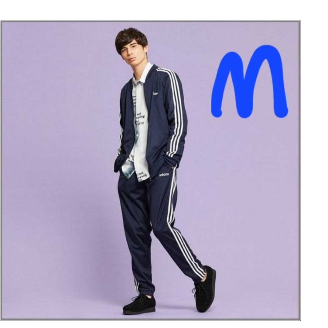 adidas トリコット生地トラックスーツ上下セットアップ/ネイビー/M/新品 | フリマアプリ ラクマ