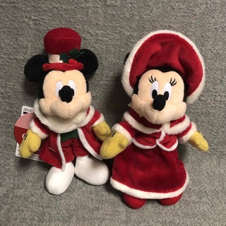 ディズニー(Disney)のぬいぐるみバッジ　ミッキー  ディズニーランド　ディズニーシー　クリスマス(キャラクターグッズ)