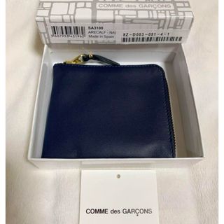 コムデギャルソン(COMME des GARCONS)のCOMME des GARCONS L字型ウォレット　ネイビー(コインケース/小銭入れ)