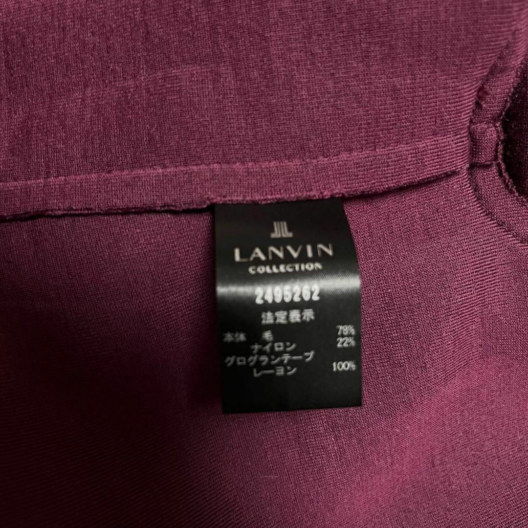 LANVIN COLLECTION(ランバンコレクション)の美品【ランバンコレクション】40サイズL*軽量肉厚ドレッシージャケット*希少 レディースのジャケット/アウター(テーラードジャケット)の商品写真