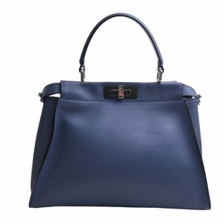 フェンディ(FENDI)の【中古】FENDI フェンディ レザー ピーカブー レギュラー 2WAY ハンドバッグ 8BN290 ブルー by(その他)