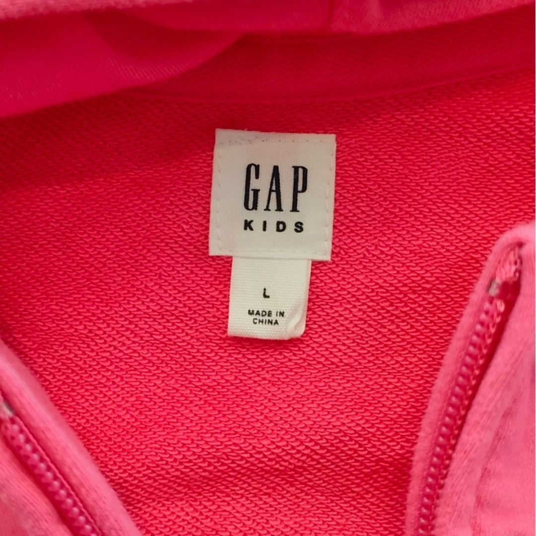 GAP Kids(ギャップキッズ)のGAP KIDS ジップパーカー ピンク 140 キッズ/ベビー/マタニティのキッズ服女の子用(90cm~)(ジャケット/上着)の商品写真