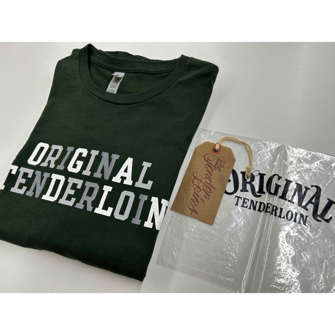 グリーン品質表示渋谷店限定 TENDERLOIN テンダーロイン TEE 2A GREEN /L