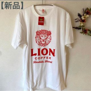 ライオンコーヒー(ライオンコーヒー)の【新品未使用品】ライオンコーヒー　LION COFFEE  Tシャツ　サイズL(Tシャツ/カットソー(半袖/袖なし))