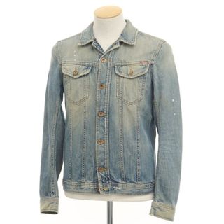 ディーゼル(DIESEL)の【中古】ディーゼル DIESEL ユーズド加工 デニムジャケット Gジャン ブルー【サイズS】【メンズ】(Gジャン/デニムジャケット)