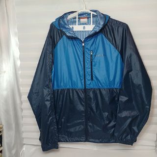 ザノースフェイス(THE NORTH FACE)の77♪US古着ノースフェイスナイロン超軽量薄ジャケットブルーUS-L/日本2XL(ナイロンジャケット)