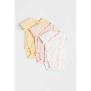 エイチアンドエム(H&M)のH&M ベビー ラップボディスーツ2枚セット(ロンパース)