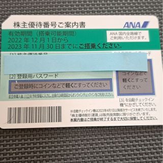 エーエヌエー(ゼンニッポンクウユ)(ANA(全日本空輸))のANA 株主優待券 2023年11月30日(航空券)