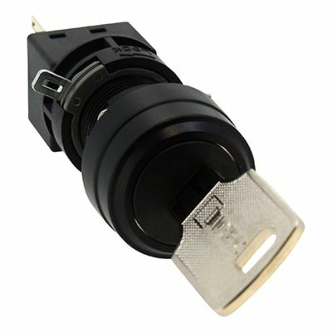 鍵付セレクタスイッチ H6シリーズ φ16 丸形 90°-2ノッチ 各位置停止 HA1K-2C1C インテリア/住まい/日用品のインテリア/住まい/日用品 その他(その他)の商品写真