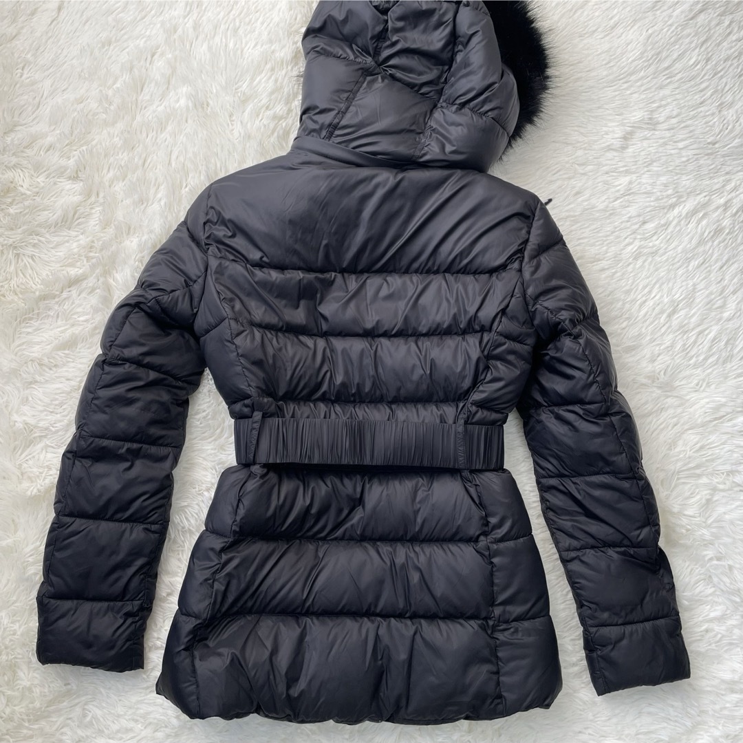 美品 ZARA ザラ ダウンジャケット ベルト ファー付き S 黒 美品 ZARA ザラ ダウンジャケット ベルト ファー付き S 黒