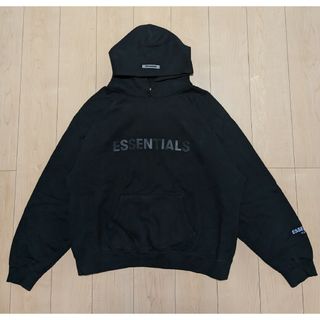 フィアオブゴッド(FEAR OF GOD)のXL 良品 FEAR OF GOD Essentials スウェットパーカー 黒(パーカー)