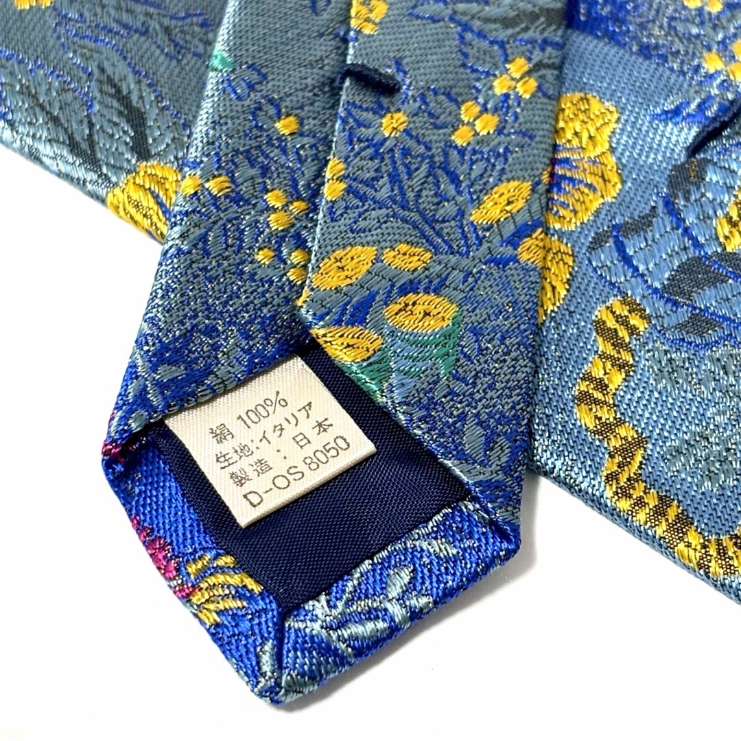 Gianni Versace(ジャンニヴェルサーチ)の極美品✨ジャンニヴェルサーチ  ネクタイ  光沢  ブルー系  ✨お洒落✨ メンズのファッション小物(ネクタイ)の商品写真