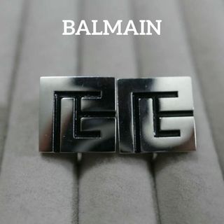 バルマン(BALMAIN)の【匿名配送】バルマン イヤリング シルバー ロゴ ヴィンテージ(イヤリング)