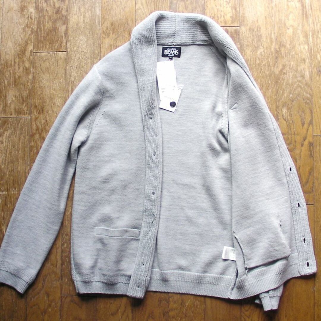 BEAMS ビームス ウールカーディガン LL ★タグ付き新品 A□36